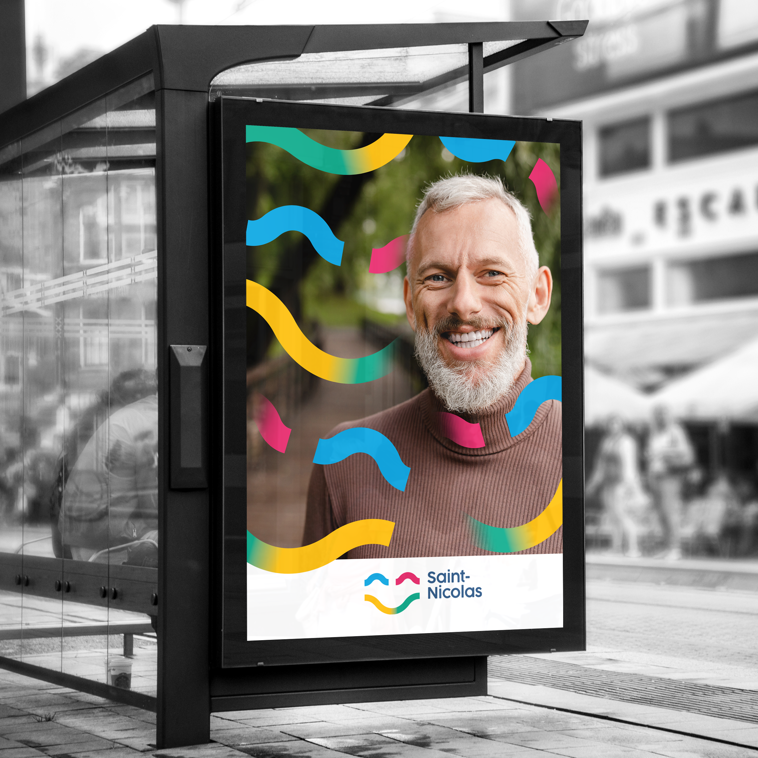 Commune de Saint-Nicolas - Liège - Logo - Identité visuelle - Branding - Periskop - Agence de communication - Studio graphique