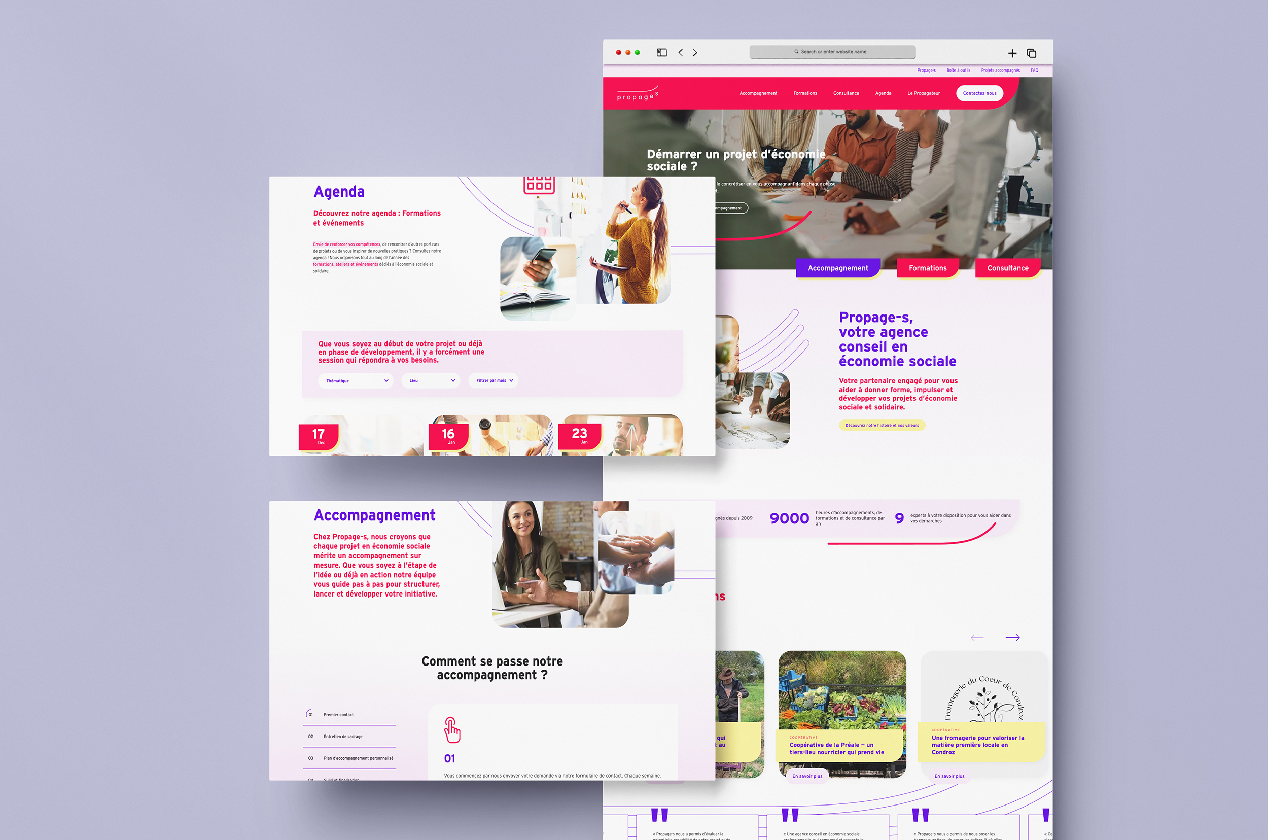 Propage-s - Social - Formation - Coaching - Accompagnement - ASBL - Periskop - Agence de communication - Studio graphique - Création de site web - Liège