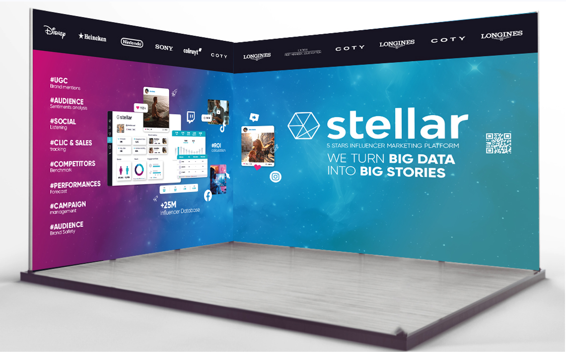 Stellar Tech - IA - Influenceurs - Graphisme - Periskop - Agence de communication - Studio graphique - Stand