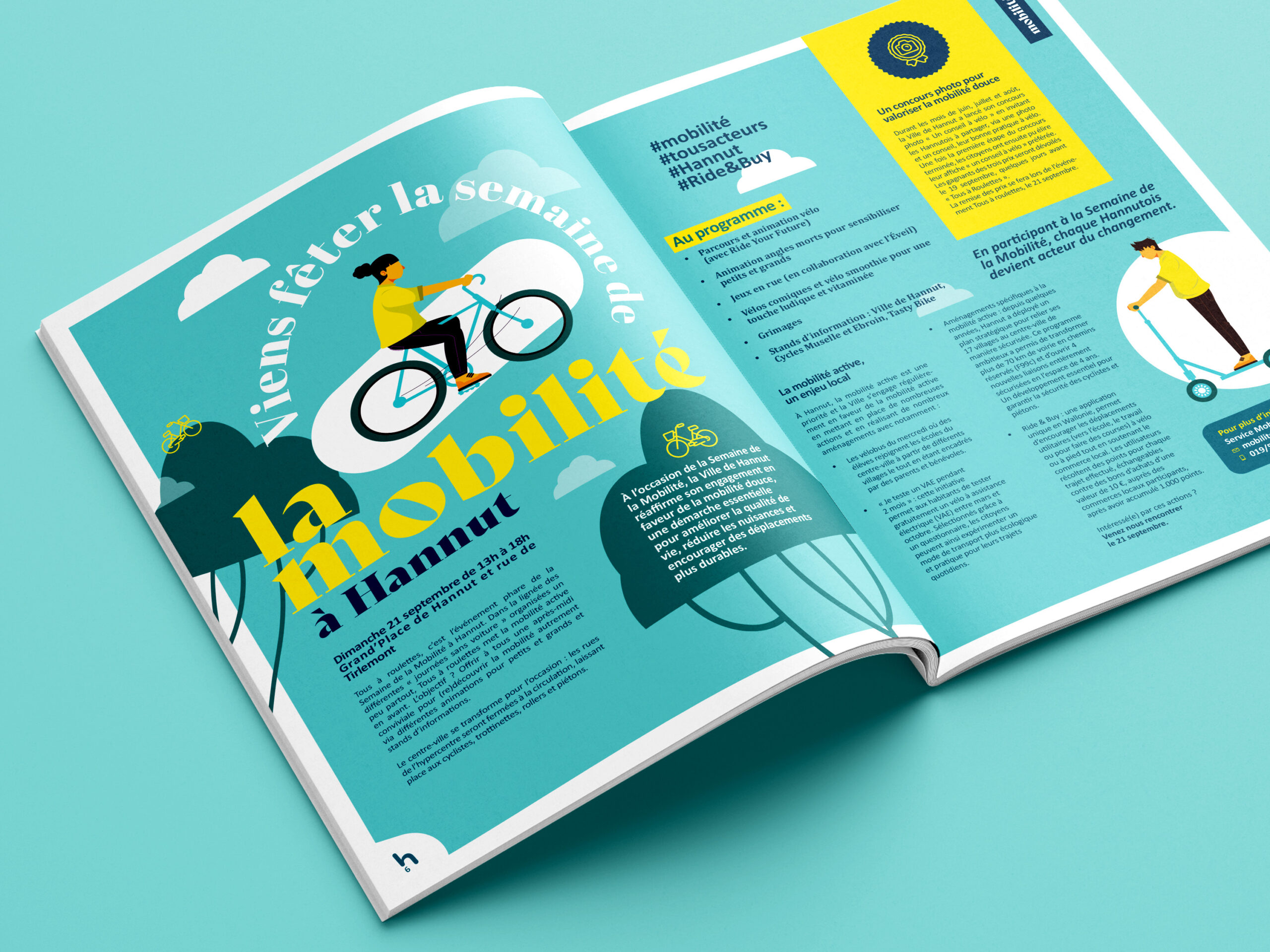 Hannut Actu - Ville de Hannut - Bulletin communal - Mise en page - Graphisme - Liège - Periskop - Agence de communication - Studio de graphisme